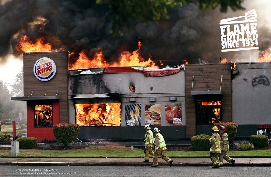 Burger King “Flame grilled since 1954”