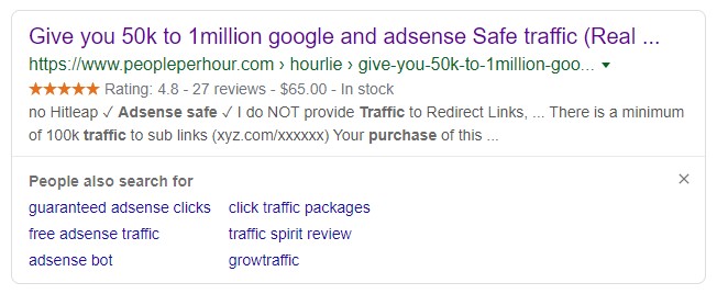 An Ad to Buy Traffic