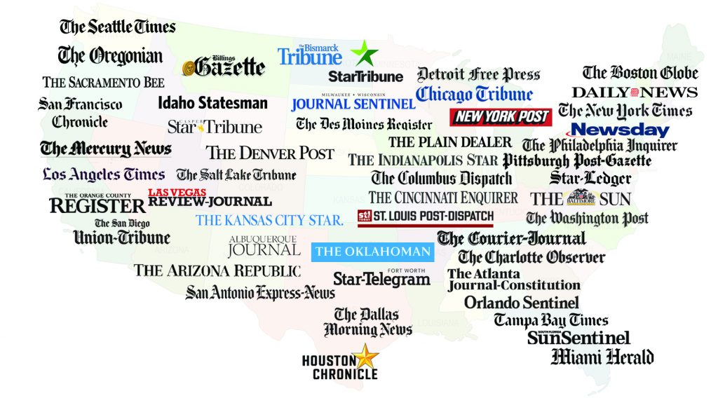 MANSI Media Digital Network Map of the United States